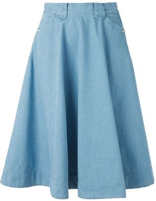 Levi's Vintage Clothing flared denim skirt