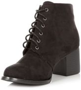 Thumbnail for your product : New Look Teens Black Lace Up Block Heel Boots