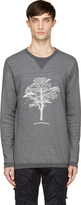 Thumbnail for your product : White Mountaineering Grey Embroidered Tree Sweatshirt