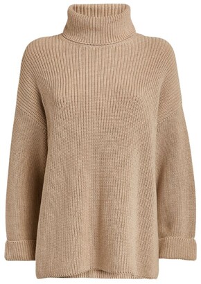 barbour oversized guernsey cape jumper