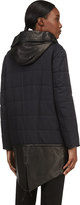Thumbnail for your product : Alexander Wang Navy & Black Layered Quilted Coat