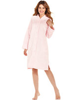 Thumbnail for your product : Miss Elaine Long Sleeve Short Fleece Robe