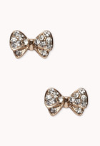 Thumbnail for your product : Forever 21 Rhinestoned Bow Stud Set