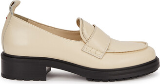 AEYDĒ Ruth 40 Cream Leather Loafers - 3