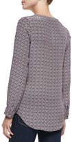 Thumbnail for your product : Joie Daryn Printed Long-Sleeve Blouse