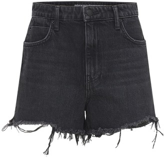 Femme Vêtements Shorts Mini shorts Jupe Short En Denim De Coton Raver Coton Alexander Wang en coloris Noir 