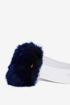 Thumbnail for your product : Factory Skinnydip London Split Hairs Faux Fur Clutch