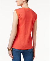 Thumbnail for your product : MICHAEL Michael Kors Petite Chain-Tie Top