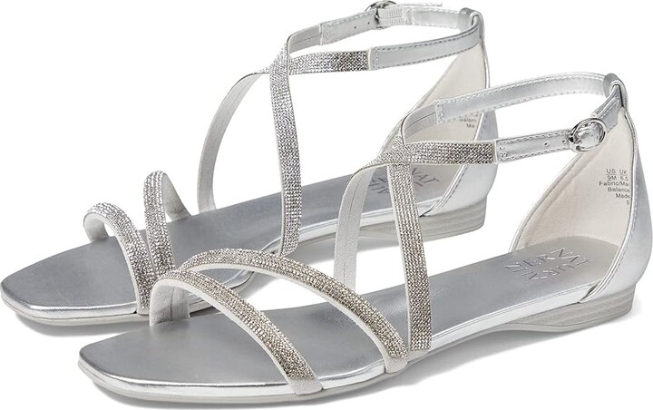 Naturalizer Sicily (Silver Synthetic) Women's Shoes - ShopStyle Sandals