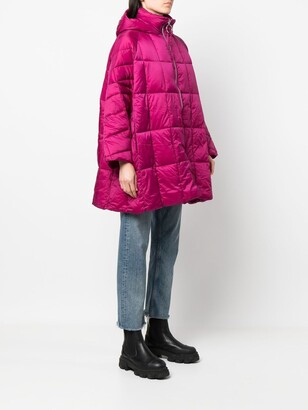 Semi-Couture Padded Hooded Coat