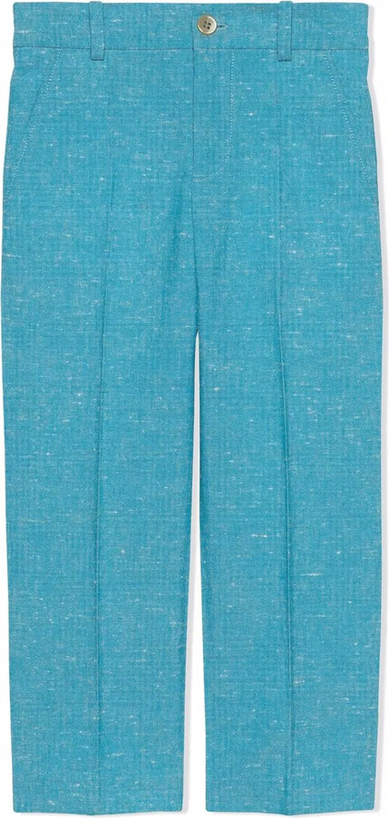 Double G canvas trousers