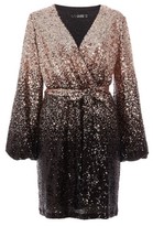 quiz white and silver sequin dress
