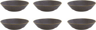 Casa Alegre Gold Stone - Pasta Plate/Bowl Bronze, Set of 6
