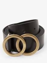 Thumbnail for your product : John Lewis & Partners Olivia Double O Detail Leather Jeans Belt