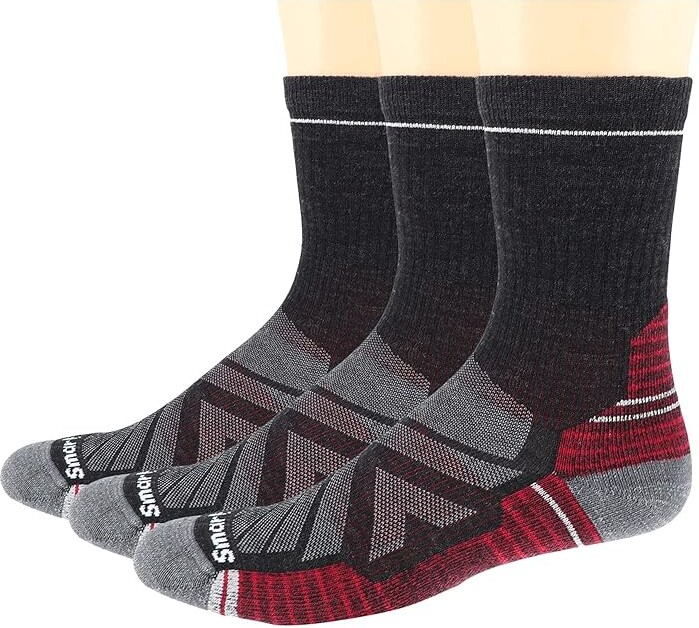 Smartwool Performance Hike Light Cushion Crew 3-Pack Shoes Charcoal : XL (US Men's Shoe 12-14.5 - Women's 13-15.5) Medium, Wool/Nylon/Mesh