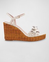 Thumbnail for your product : Kate Spade Fiori Wicker Wedge Sandals