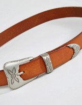 Thumbnail for your product : MANGO Coin Detail Tan Belt