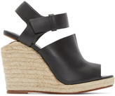 Thumbnail for your product : Alexander Wang Black Leather Tori Sandals
