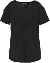 Thumbnail for your product : boohoo Plus Ebony Ruffle Detail Tshirt