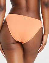 Thumbnail for your product : adidas adicolor three stripe logo bikini bottoms in hazy copper