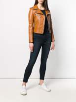 Thumbnail for your product : MCM all over logo biker jacket