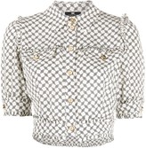 Thumbnail for your product : Elisabetta Franchi Graphic-Print Cropped Shirt