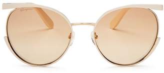 Ferragamo Women's Round Sunglasses, 58mm
