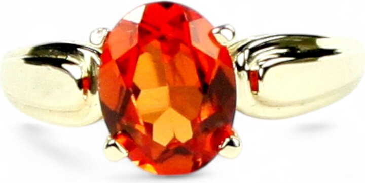 Etsy Padparadscha Sapphire 10Ky Gold Ring R058