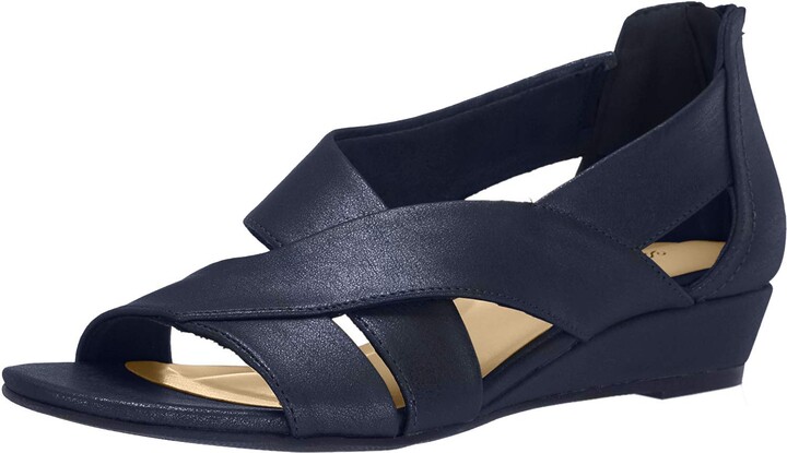 wedge sandals with zipper