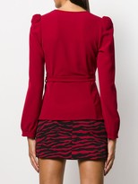 Thumbnail for your product : P.A.R.O.S.H. wrap V-neck blouse