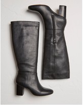 Thumbnail for your product : Fat Face Pennymoore Leather Knee High Boots - Black