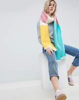 Thumbnail for your product : ASOS Super Soft Long Woven Scarf in Color Block