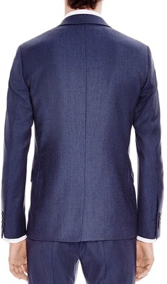 Sandro Notch Flannel Light Slim Fit Sport Coat