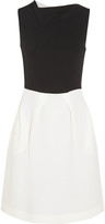 Thumbnail for your product : Roland Mouret Antila two-tone wool-crepe dress