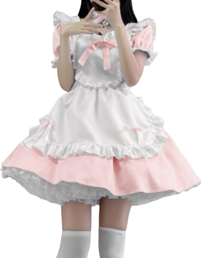 HoothyHerren Maid Dress French Maid Outfits for Women Sexy Maid