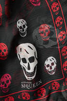Thumbnail for your product : Alexander McQueen Printed Silk Chiffon Scarf