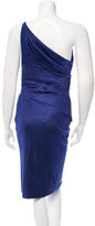 Thumbnail for your product : Versace One-Shoulder Pleat-Accented Dress