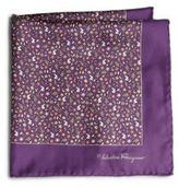 Thumbnail for your product : Ferragamo Ramage Floral Silk Pocket Square