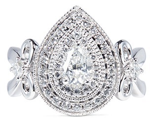 Vera Wang LOVE Ribbons & Bows - diamond engagement ring