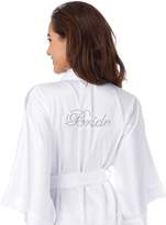 Thumbnail for your product : SIORO Womens Robe Silk Satin Robe Wedding Party Kimono Robe Personalized Maid of Honor Shower Bathrobe Bridal Pajamas Ladies Sleepwear Short Sky Gray S //ZS1604CPP08A//