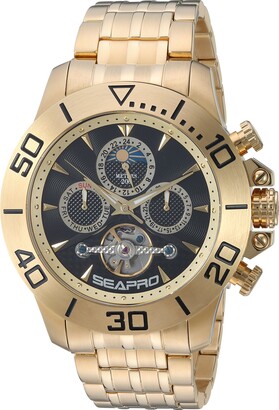Seapro Men's SP5131 Montecillo Analog Display Automatic Self Wind Gold Watch