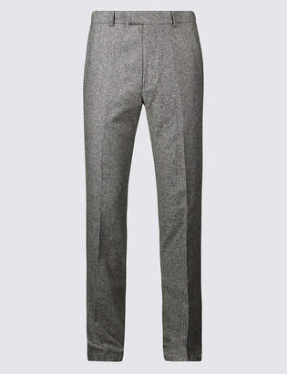 Marks and Spencer Big & Tall Textured Slim Fit Trousers