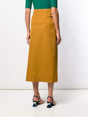 Marni asymmetric wrap-around skirt