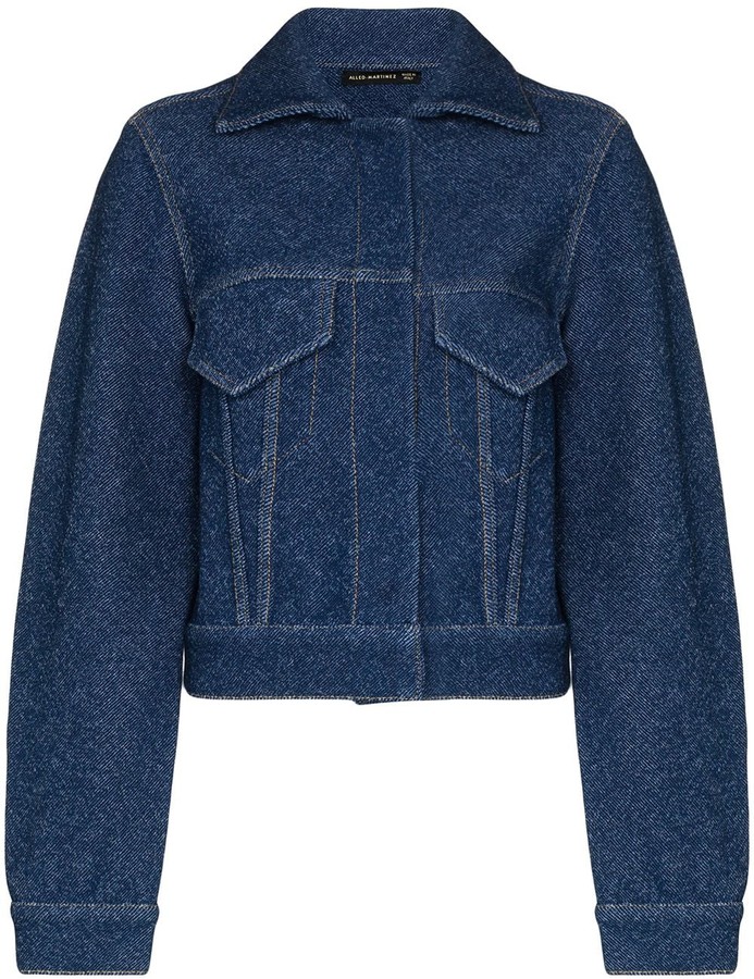 AlledMartinez SlimFit Denim Jacket ShopStyle