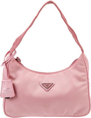 Pre-owned Re-edition 2000 Mini Bag Nylon Begonia Pink
