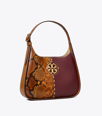 tory burch mixed materials shoulder bag