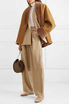 Thumbnail for your product : The Row Pernia Shearling-trimmed Suede Coat - Brown
