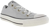 Thumbnail for your product : Converse womens light grey all star oxford well worn trainers