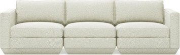 Gus* Modern Podium Modular 3 PC Sofa