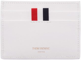 Thom Browne White Single Card Holder